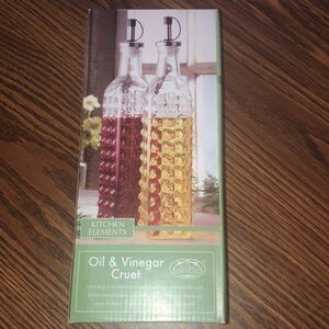 Oil & Vinegar Cruet, Kitchen Elements, Home Essentials and beyond…new in box!